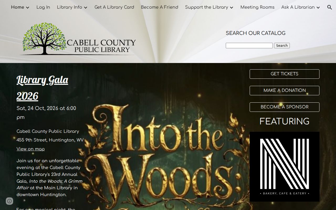 Cabell County Public Library local-history and genealogy portal with links to research databases
